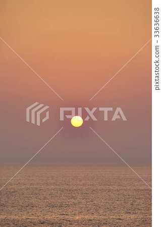 從船上的日本海的黃昏 33636638