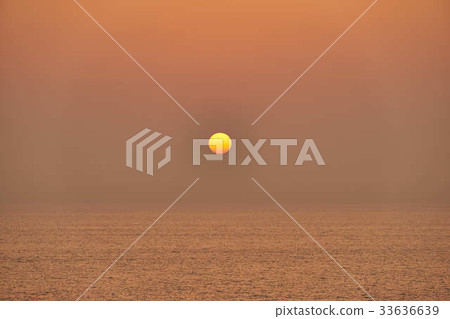 從船上的日本海的黃昏 33636639