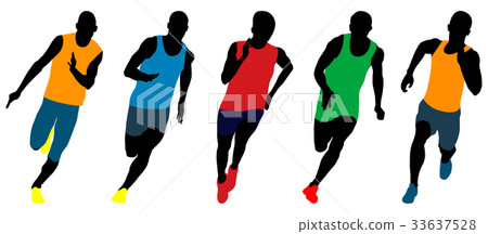 set athletics runners  33637528