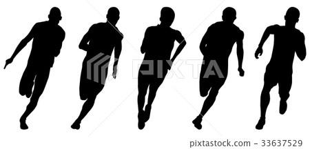 set athletics runners  33637529