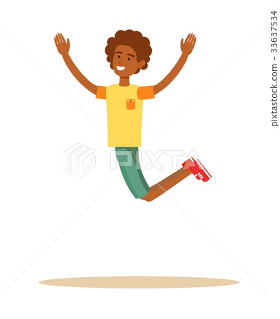 african man dancer dancing silhouette isolated 33637534