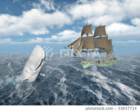 Mocha Dick and whaling ship Mocha Dick and whaling ship 33637714