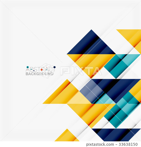 Triangle pattern design background - Stock Illustration [33638150] - PIXTA