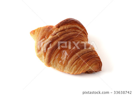 Croissant french bread white background Croissant french bread white background 33638742