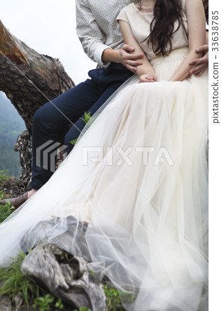 Young attractive couple together outdoors Young attractive couple together outdoors 33638785