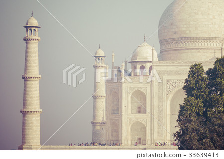 Amazing view on the Taj Mahal in sunset light 33639413