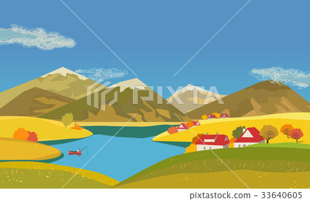 Autumn landscape scenery Autumn landscape scenery 33640605