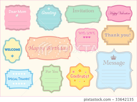 Message frame set 05 EPS10 - Stock Illustration [33642135] - PIXTA