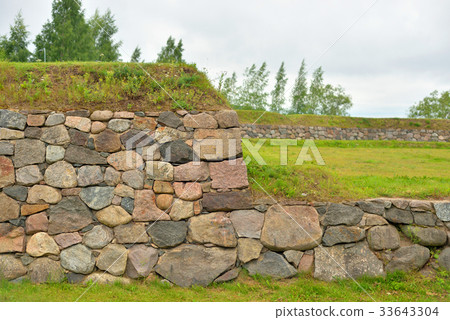 Fortress wall in Lappeenranta. Fortress wall in Lappeenranta. 33643304