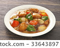 sweet and sour pork	 33643897
