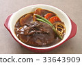 Braised hamburger steak 33643909