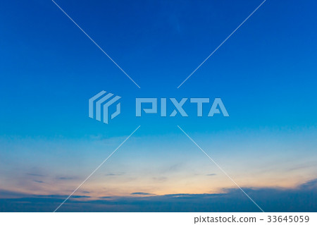 blue sky background with evening sunset. 33645059