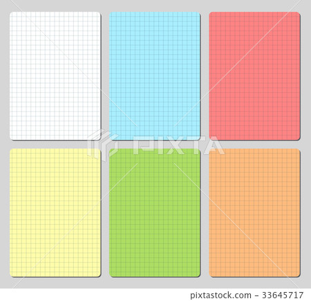 various colors paper sheets - Stock Illustration [33645717] - PIXTA