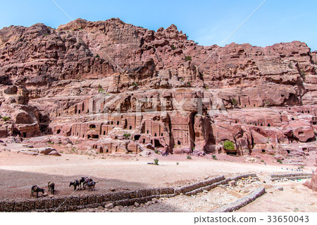 The Street of Facades in the ancient sity of Petra 33650043