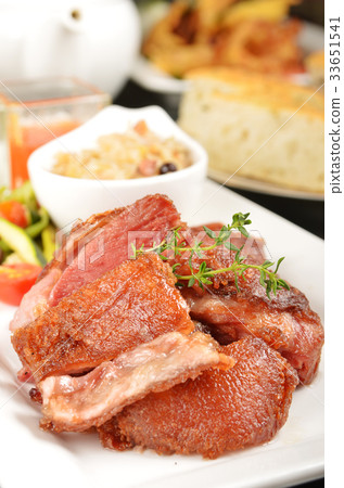 German BBQ pork knuckle 33651541
