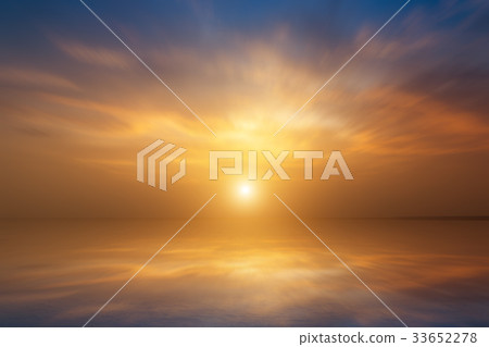 Motion of Cloudscape on the lake with sunset. Motion of Cloudscape on the lake with sunset. 33652278