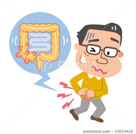 結腸直腸憩室炎男性例證 結腸直腸憩室炎男性例證 33653428