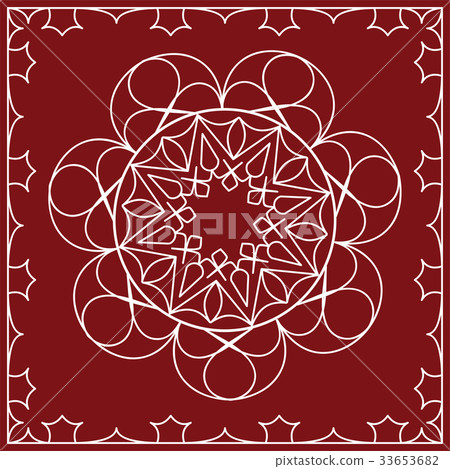 Folk Circular, Tribal Design, Motif, Wall Painting Folk Circular, Tribal Design, Motif, Wall Painting 33653682