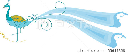 Peacock Artistic Hand Drawn Peacock Artistic Hand Drawn 33653868