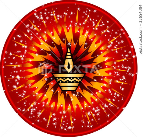 Diwali Greeting Design 33654384