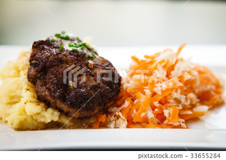 Minced beef cutlet Minced beef cutlet 33655284