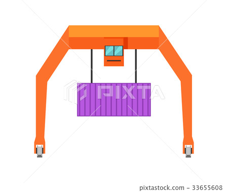 Industrial Crane Loading Container Industrial Crane Loading Container 33655608