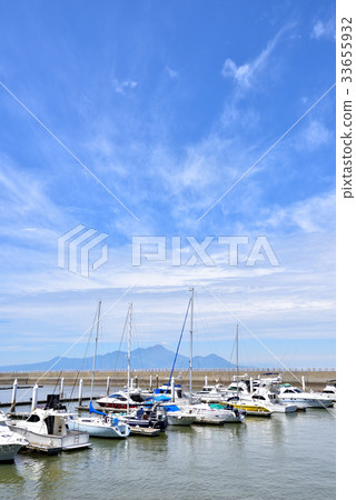 Kumamoto Prefecture Uto marina distant view Unzen Fugendake 33655932