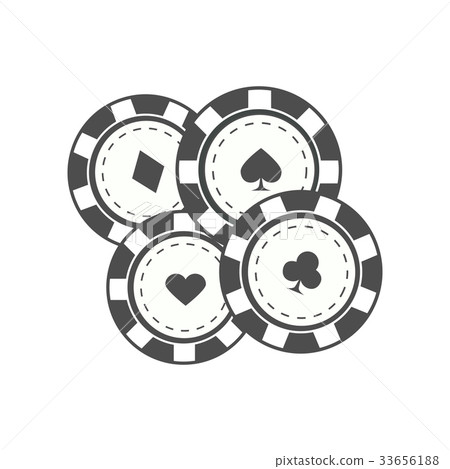 Gambling Chips Vector Illustration In Flat Design 33656188