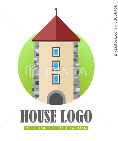 House Logo Vector Illustration Web Button Icon 33656456