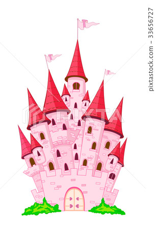 Pink princess castle  33656727