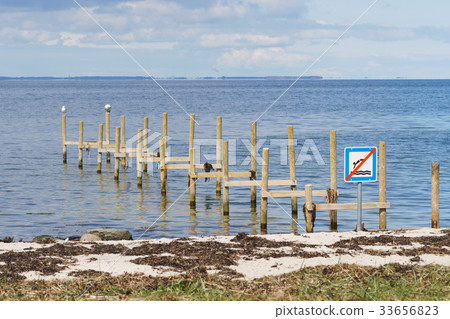 Old pier in Denmark 33656823