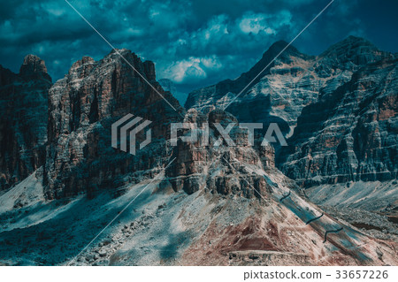 Dolomites mountains in Alps 33657226