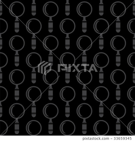Magnifying Glass Icons Seamless Pattern 33659345