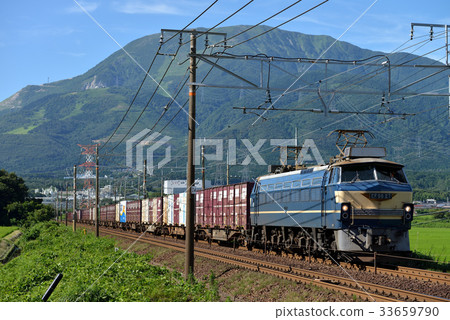 Container full! EF 6627 freight train Container full! EF 6627 freight train 33659790