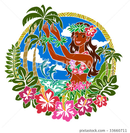 Hawaii illustration Hawaii illustration 33660711