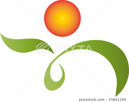 Person as plant, naturopath and wellness logo Person as plant, naturopath and wellness logo 33661299