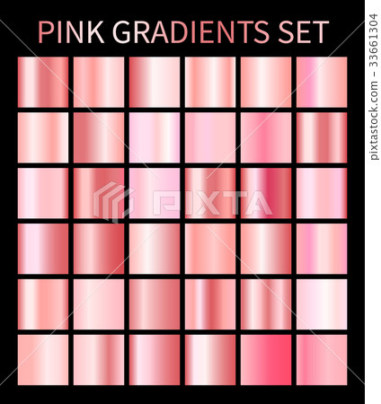 Pink rose gradients 33661304