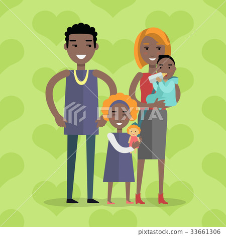 Family Vector Concept in Flat Design Family Vector Concept in Flat Design 33661306