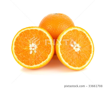 Orange fruit isolated on white background 33661708