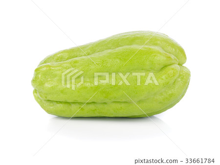 Chayote isolated on white background Chayote isolated on white background 33661784