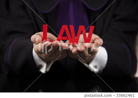 Law concept, Male judge in a courtroom striking Law concept, Male judge in a courtroom striking 33662461