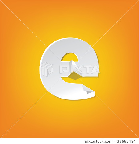 e lowercase letter fold english alphabet design e lowercase letter fold english alphabet design 33663484