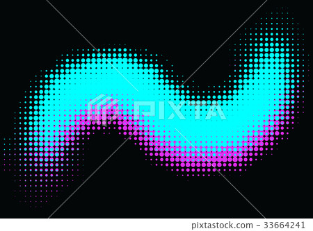 Pop art halftone retro background shapes with Pop art halftone retro background shapes with 33664241
