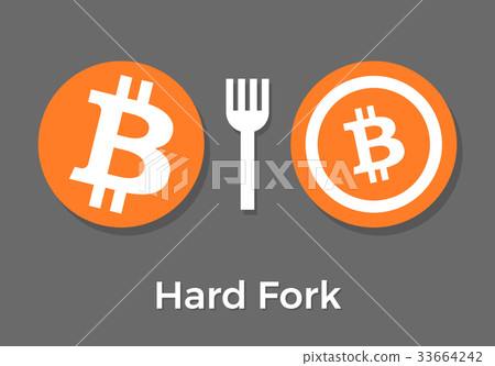 Bitcoin hard fork split to Bitcoin Cash blockchain 33664242