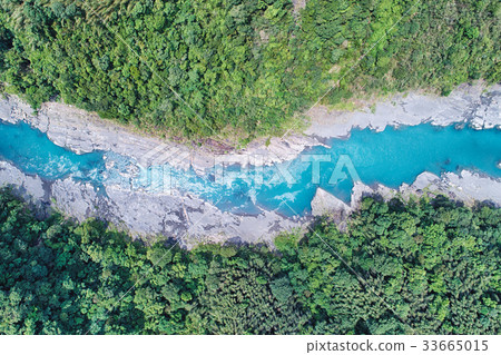 河流，山谷，景觀，鳥瞰圖 33665015
