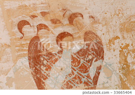 Ancient Frescoes In Walls Of Caves Of David Gareja Ancient Frescoes In Walls Of Caves Of David Gareja 33665404