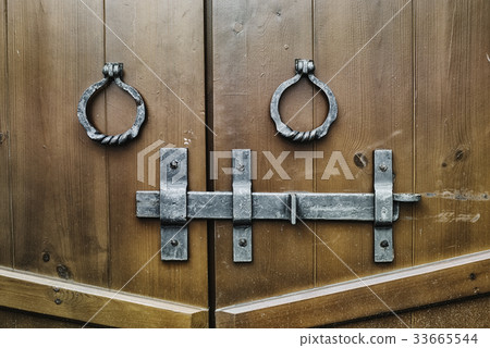 wooden gates closed on the bolt wooden gates closed on the bolt 33665544