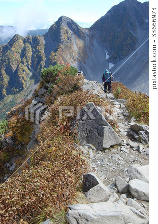 從北阿爾卑斯山Hotaka Zaytengrad的秋天 從北阿爾卑斯山Hotaka Zaytengrad的秋天 33666973