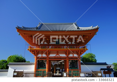奈良,Kikoji寺,南大門,藍色和玫瑰1 奈良,Kikoji寺,南大門,藍色和玫瑰1 33668321