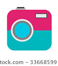 Photo camera vector illustration 33668599